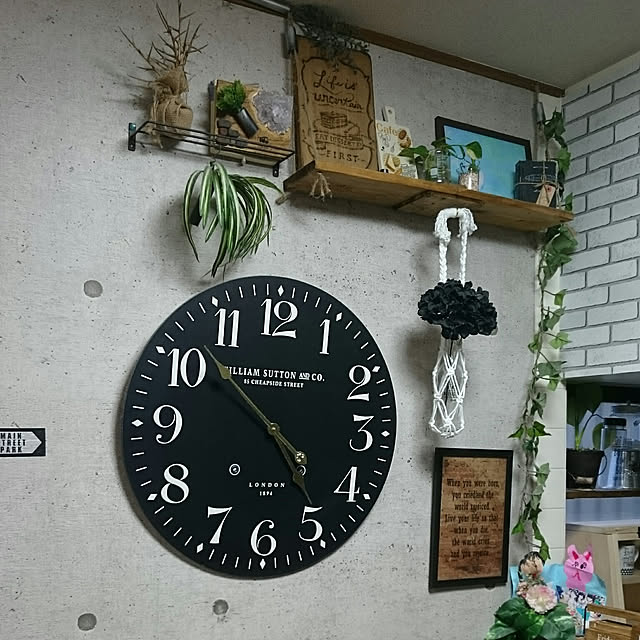 英国風で超オシャレな巨大時計! イギリス風 60cm 壁掛け時計 英国風で超オシャレな巨大時計! イギリス風 60cm 壁掛け時計