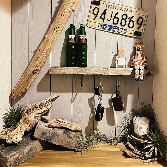 フェイクグリーン/ハンドメイド/観葉植物/2×4/ナンバープレート...などのインテリア実例 - 2023-10-20 01:14:56