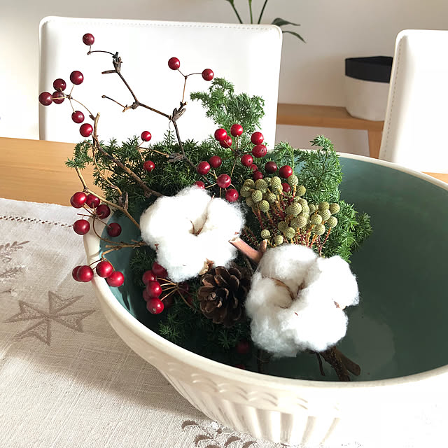 2019.12.04/アンティーク/クリスマス/ダイニングテーブル＆チェア/テーブルセンター...などのインテリア実例 - 2019-12-04 15:10:19