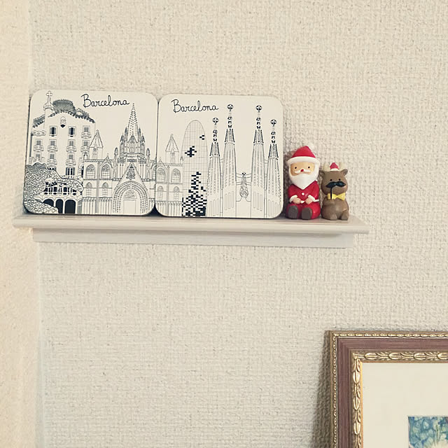 壁/天井/古い賃貸/夫婦2人暮らし/クリスマス/ささやかなクリスマスディスプレイ...などのインテリア実例 - 2020-12-13 19:23:16