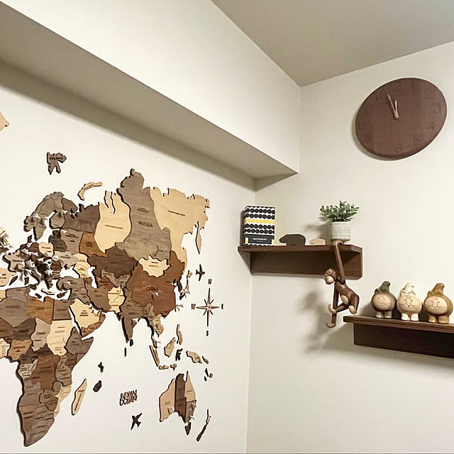 壁/天井/ウォールナット/ウォールナット家具/enjoy the wood/壁時計...などのインテリア実例 - 2025-04-17 23:56:51
