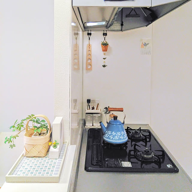 キッチン/キッチンカウンター/フェリシモ/カフェトレイ/カフェトレイキット...などのインテリア実例 - 2019-03-11 22:44:25