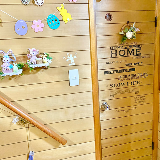 トイレはトイレにしか見えない/イメージチェンジ♡/シール貼っただけ。/トイレのドア/お気に入り☻...などのインテリア実例 - 2022-07-10 21:24:53