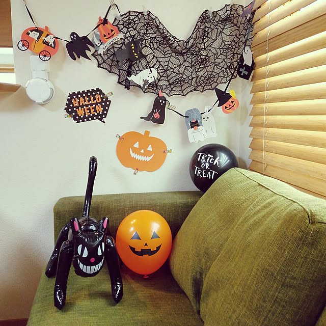 壁/天井/ハロウィン/セリア/3COINS/100均のインテリア実例 - 2020-09-10 12:48:31