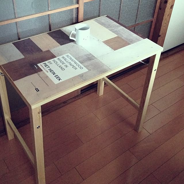 机/ダイニングテーブル貼っただけのインテリア実例 - 2013-08-06 06:13:23
