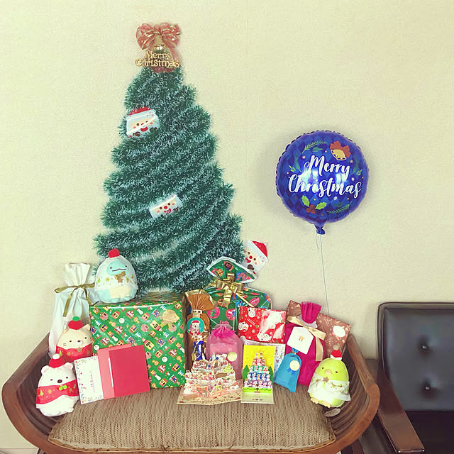 クリスマスプレゼント/クリスマスツリー/クリスマスディスプレイ/クリスマス/ハンドメイド...などのインテリア実例 - 2020-12-24 14:51:27