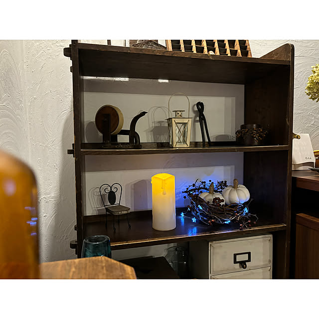 棚/古家具のある暮らし/古道具のある暮らし/色違いも作ろう/セリアの靴下...などのインテリア実例 - 2024-10-08 21:07:47