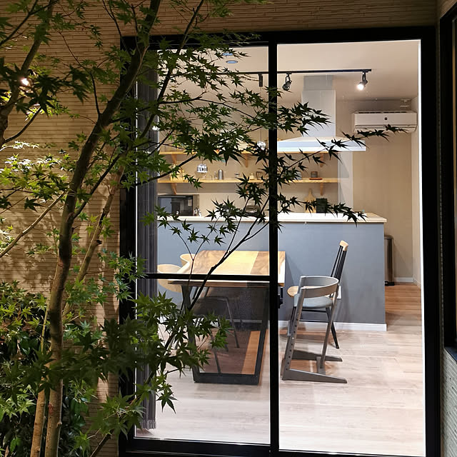 部屋全体/中庭のある家/植栽スペース/紅葉/ダイニングテーブル...などのインテリア実例 - 2021-05-19 21:31:28