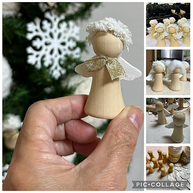 机/ターナーミルクペイントスノーホワイト/クリスマスオーナメント手作り/オーナメントリメイク/ハンドメイドのインテリア実例 - 2025-12-06 10:01:09