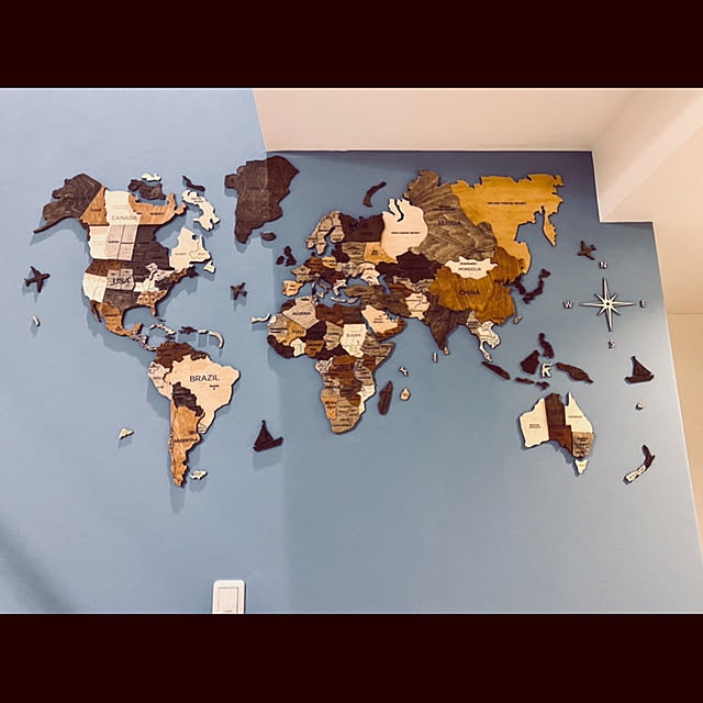 世界地図 enjoy the woodのおしゃれなアレンジ・飾り方の 世界地図 enjoy the woodのおしゃれなアレンジ・飾り方の