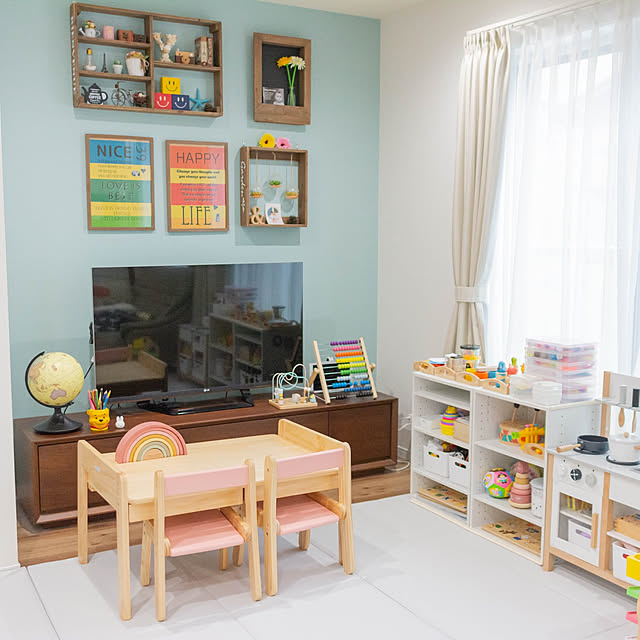 部屋全体/キッズスペース (リビング)/こどものいる暮らし/キッズスペース/子供部屋インテリア...などのインテリア実例 - 2021-07-09 13:32:08