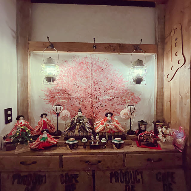 玄関/入り口/ひな祭り/100均/DIY/青森...などのインテリア実例 - 2024-02-18 19:54:54
