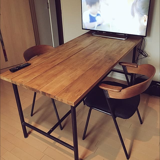 机/ダイニングテーブル/カフェ風/DIYのインテリア実例 - 2016-02-20 21:51:17