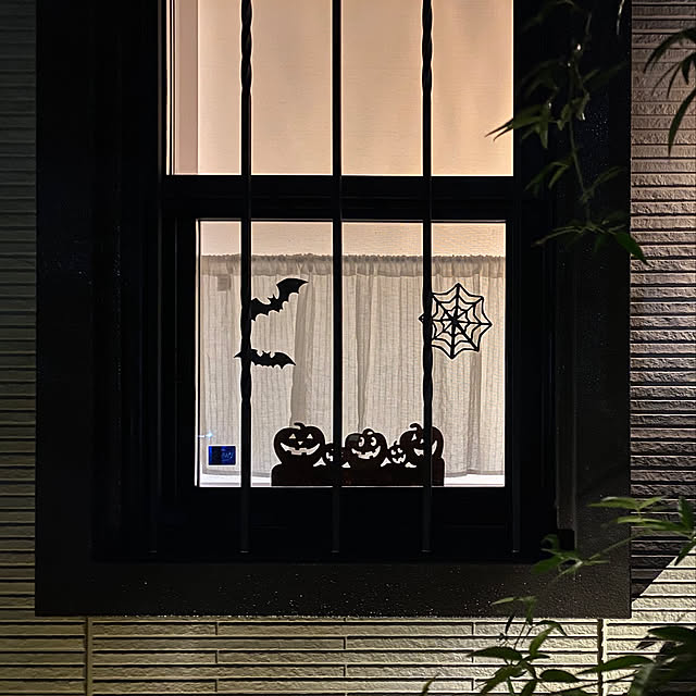黒画用紙/切り紙/HALLOWEEN/窓/YKKap...などのインテリア実例 - 2020-10-05 22:59:20