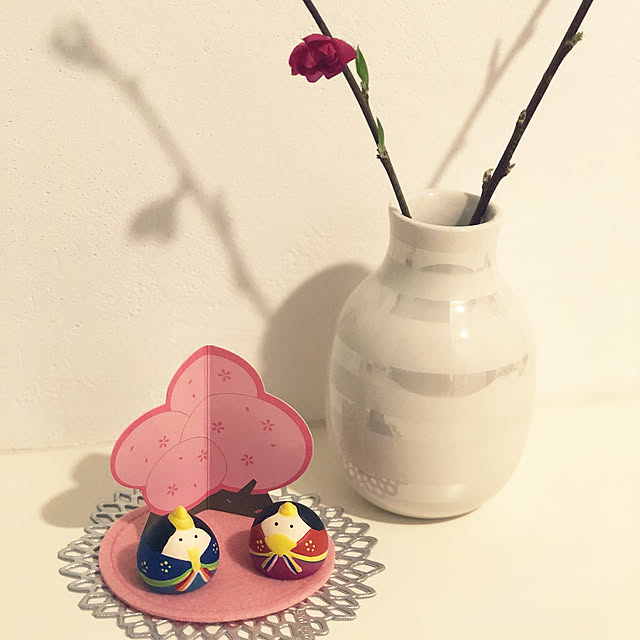 玄関/入り口/桃の花/おひなさま/ひなまつり/オマジオ...などのインテリア実例 - 2019-02-04 06:34:38