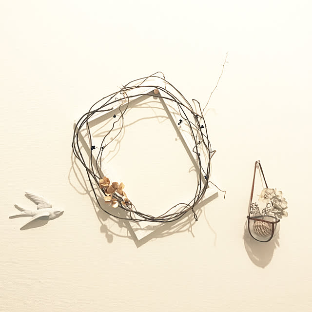 ドライフラワー/壁/天井/flying birds/LiEBE/木製フレームのインテリア実例 - 2020-05-05 00:10:59