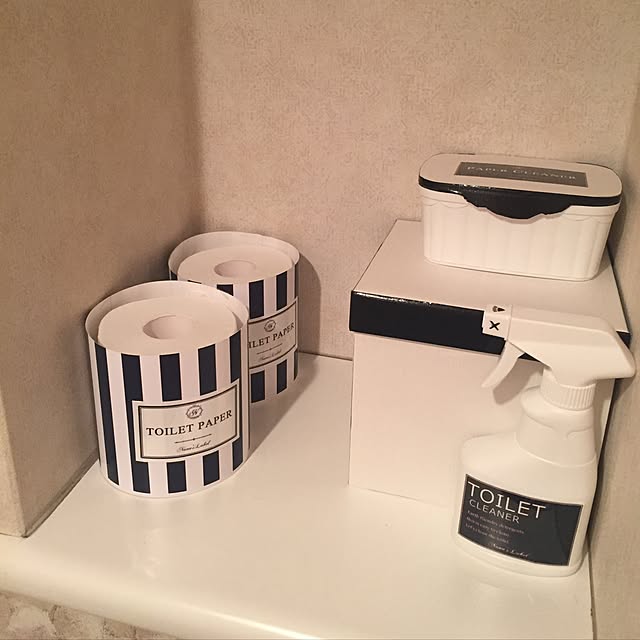 バス/トイレ/光沢紙/モノトーン化計画継続中/トイレットペーパーカバー/オリジナルラベルのインテリア実例 - 2016-08-04 21:31:24