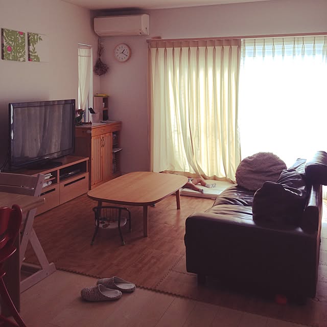 部屋全体/無印良品/ナチュラル/ハンドメイドのインテリア実例 - 2016-10-07 13:22:02