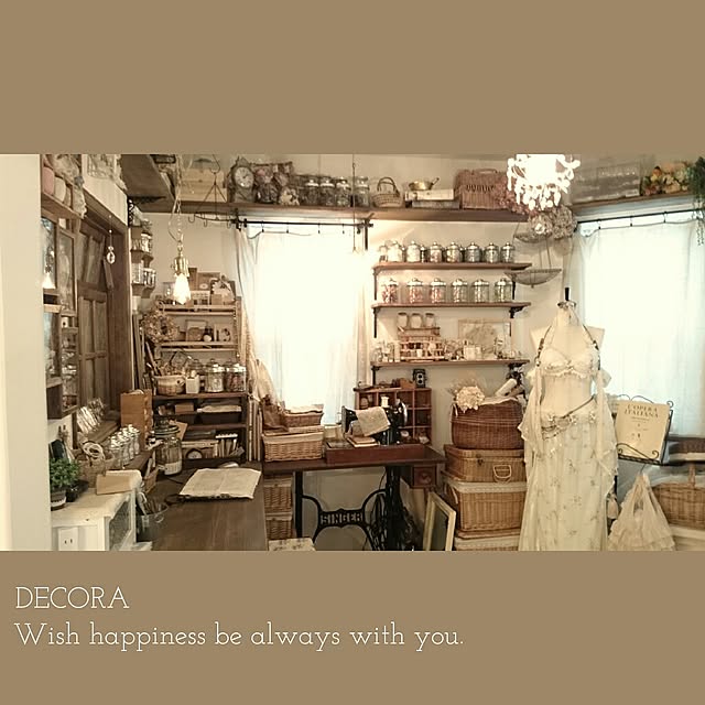 机/ハンドメイド/造作窓/アイアン/アンティーク風...などのインテリア実例 - 2014-07-22 12:45:35