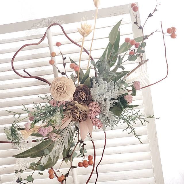 棚/見てくださってありがとうございます♡/お花のある暮らし/ドライフラワーのある暮らし/ドライフラワー...などのインテリア実例 - 2023-02-06 11:55:01