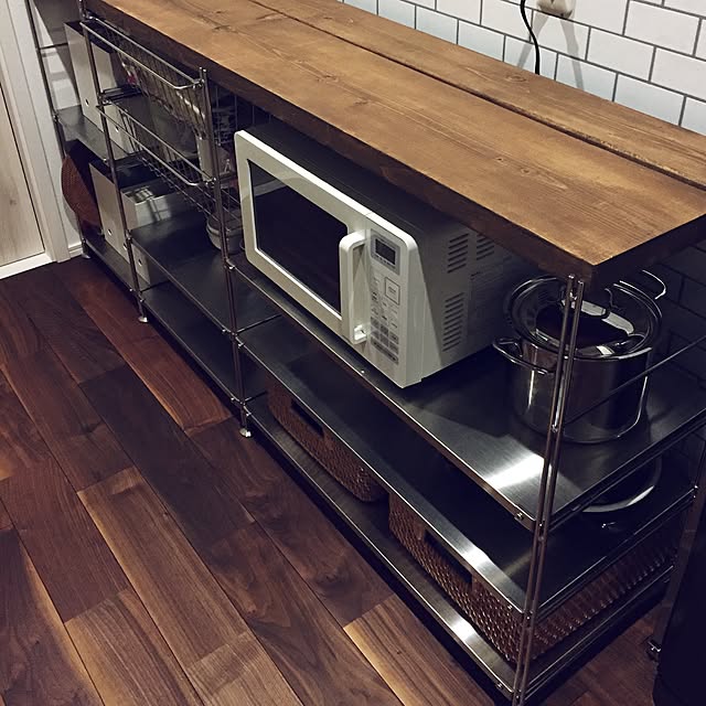 無印良品 スチールユニットシェルフ・スチール棚セット・ワイド 無印良品 スチールユニットシェルフ・スチール棚セット・ワイド