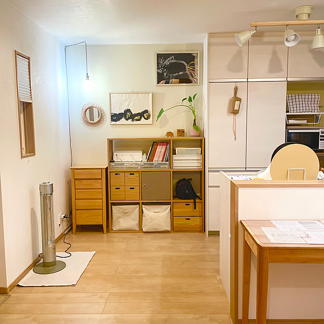 無印良品/狭小/狭小住宅/スタッキングシェルフ/小さなお家...などのインテリア実例 - 2024-01-17 16:26:00