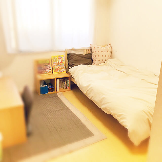 ベッド周り/観葉植物くらい置きたい/飾りっ気なし/どシンプル/IKEA ベッド...などのインテリア実例 - 2017-12-02 10:01:55
