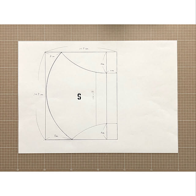 参考になれば/Ｓサイズ用マスク型紙/マスク型紙/立体マスク型紙/布マスク作り...などのインテリア実例 - 2020-06-01 08:26:20