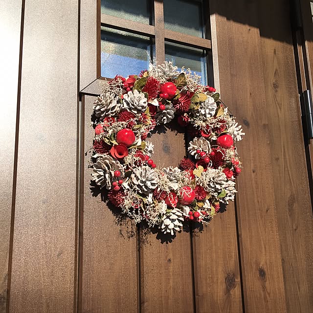 玄関/入り口/クリスマスリース/クリスマス/一条工務店/ismart...などのインテリア実例 - 2016-11-26 13:16:40