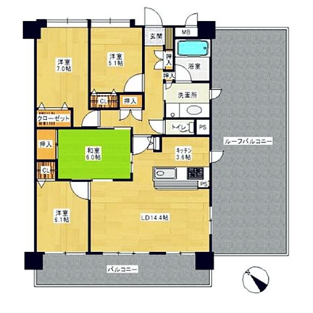 部屋全体/ルーフバルコニー/リノベーション/中古マンションリフォーム/中古マンション...などのインテリア実例 - 2016-07-05 15:52:16
