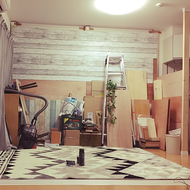 部屋全体/男前/一人暮らし/グレー好き/茶色なし...などのインテリア実例 - 2017-01-10 23:18:00