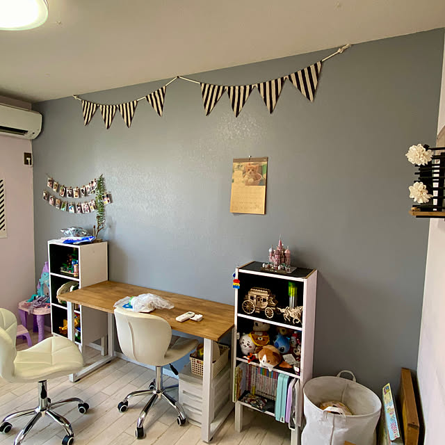 壁/天井/DIY主婦/インスタ開始♡→_mont_blue_/子供部屋/勉強机...などのインテリア実例 - 2023-08-04 13:49:01