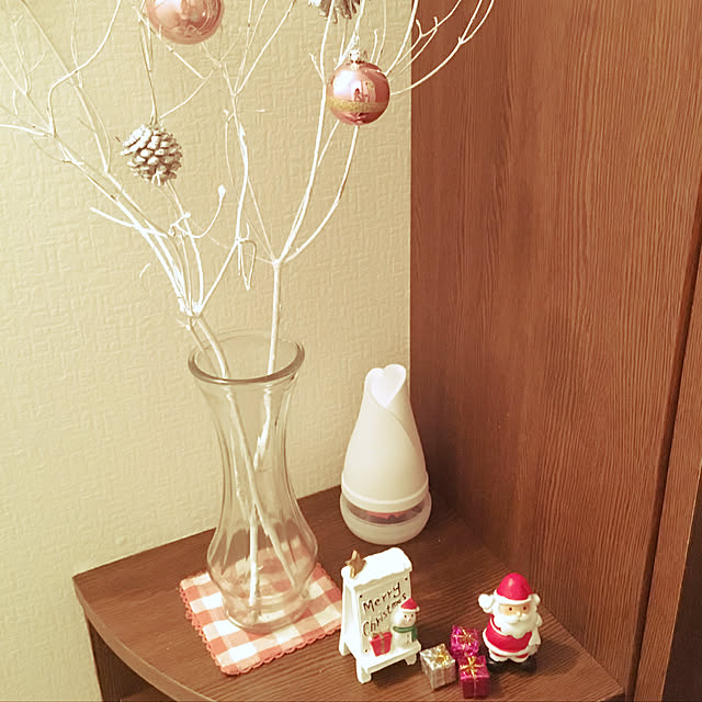 棚/サンタクロース/ダイソー/枝ツリー/クリスマス...などのインテリア実例 - 2017-11-20 01:08:03