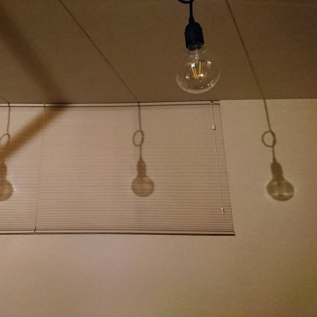 共同照明/LED/エジソンランプ/はだか電球/ハニカムシェード...などのインテリア実例 - 2018-02-08 22:59:14
