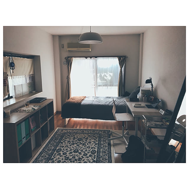 部屋全体/無印良品/IKEA/100均/一人暮らしのインテリア実例 - 2018-05-04 21:57:37