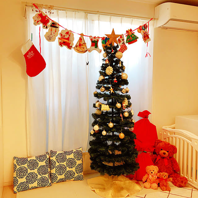 クリスマス/クリスマスツリー/ニトリ/クリスマスツリー180cm/リビングのインテリア実例 - 2020-12-25 13:18:36