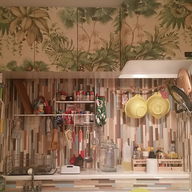 キッチン/DIY/手作り/壁紙屋本舗のインテリア実例 - 2018-10-03 20:37:52