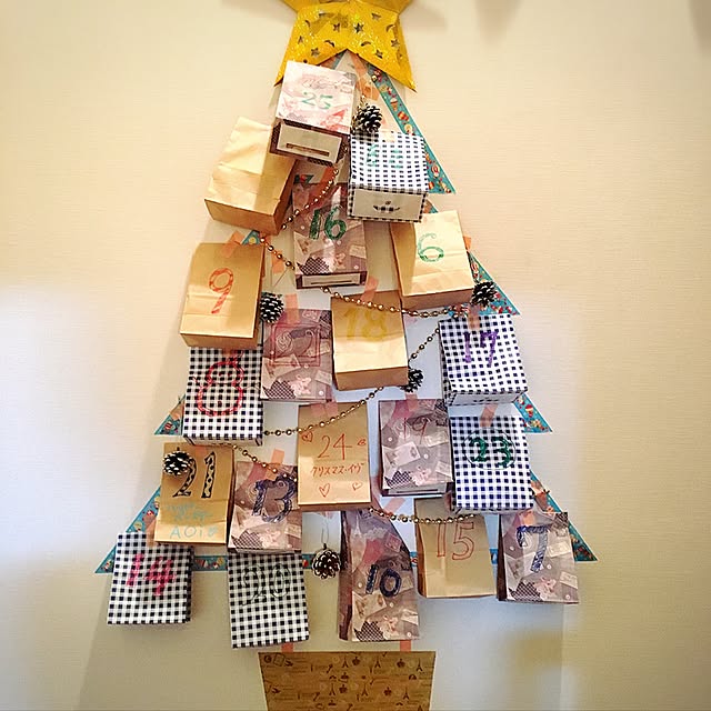壁/天井/クリスマス/ハンドメイドのインテリア実例 - 2016-12-07 13:30:34