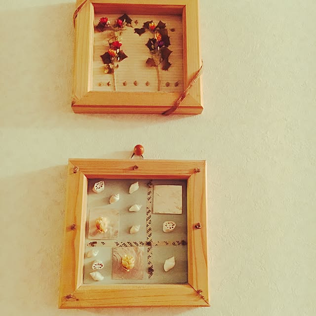 壁/天井/ハンドメイド/ドライフラワー/DIY/ナチュラルのインテリア実例 - 2015-12-11 16:13:35