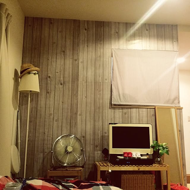 部屋全体/インテリアシート/キャンドゥ/100均/DIY...などのインテリア実例 - 2015-06-27 17:29:26