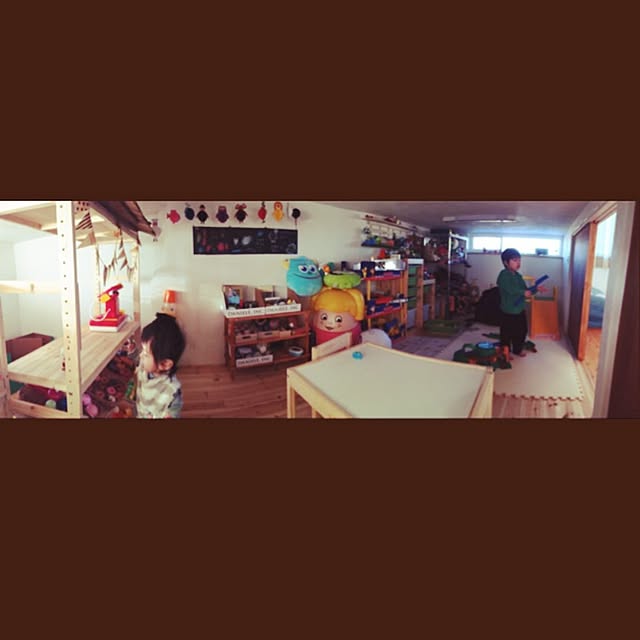 部屋全体/子供部屋/おもちゃ/おもちゃだらけ/ロフト...などのインテリア実例 - 2015-02-01 01:34:16