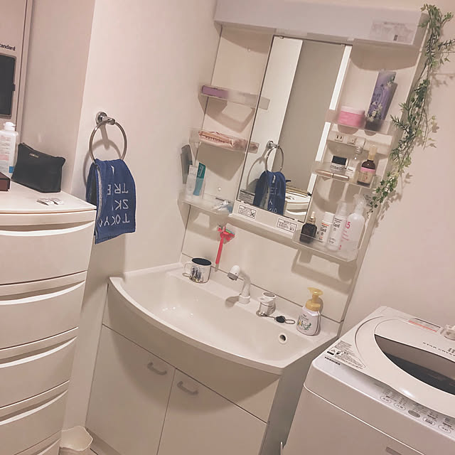 100均/一人暮らし/ダイソー/フェイクグリーン/バス/トイレのインテリア実例 - 2019-05-06 21:57:12