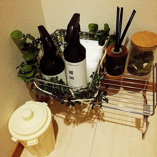 バス/トイレ/モノクロ/北欧/seria＆雑貨＆DAISO/インダストリアルに憧れる...などのインテリア実例 - 2017-05-22 20:21:49