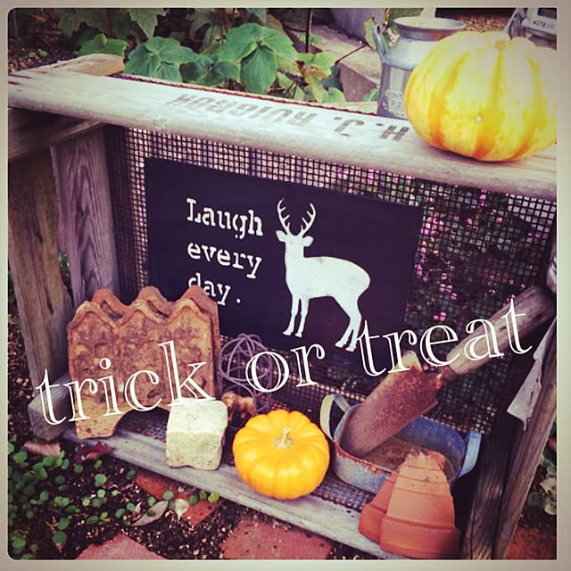 玄関/入り口/久米まりさんのステンシルシート/ハロウィン/おはようございます♡のインテリア実例 - 2015-10-31 10:07:07