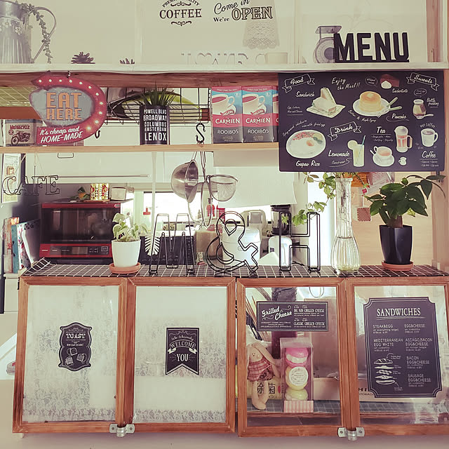 キッチン/100均/セリア/雑貨/カフェ風のインテリア実例 - 2021-06-07 16:50:32