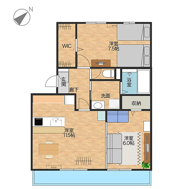 部屋全体/ふたり暮らし/2LDKのインテリア実例 - 2023-09-27 00:24:48