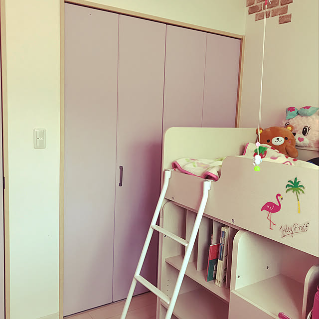 壁/天井/塗り塗り～♪/楽しい♡/子供の部屋 女の子のインテリア実例 - 2018-06-19 13:51:48