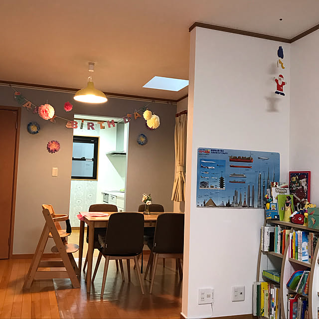 部屋全体/中古戸建て/初投稿/ダイソー/アクセントクロス...などのインテリア実例 - 2018-12-02 15:35:19