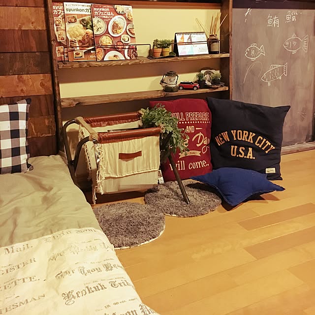 棚/DIY/100均/フェイクグリーン/狭い家で楽しむ...などのインテリア実例 - 2017-03-20 23:00:50