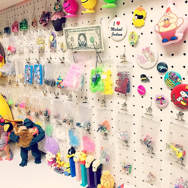 壁/天井/雑貨/作業部屋/有孔ボード/キャラクター...などのインテリア実例 - 2015-07-09 11:51:01